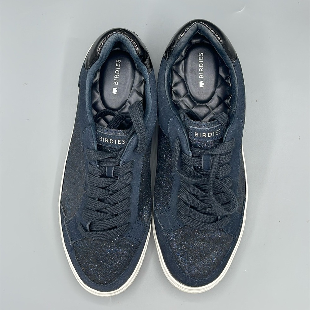 Birdies Sz 8.5 Cardinal - Navy Shimmer Sneakers